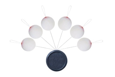 Шарики плавающие SUNSET Blister Float Round White уп. 6 шт